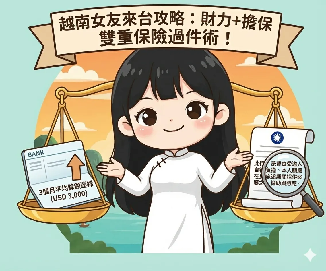 2025越南女友來台觀光簽證實戰攻略