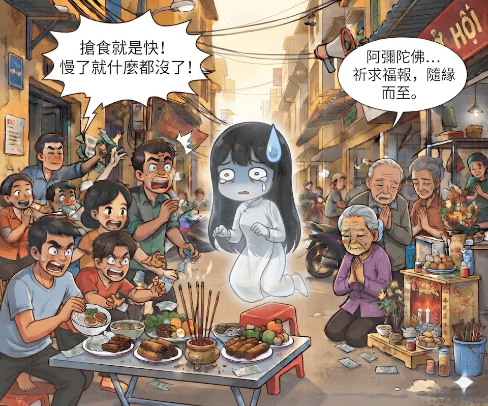 越南盂蘭節：瘋搶祭品的背後故事