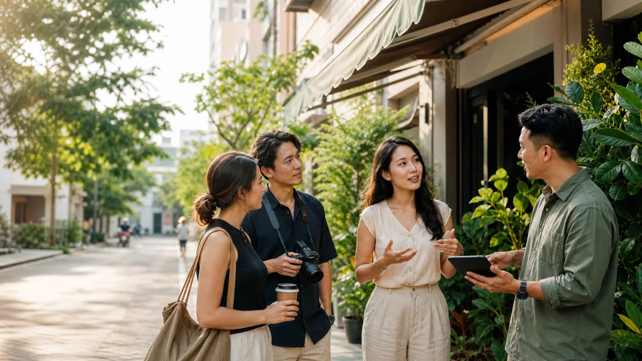 Các chuyên gia địa phương Việt Nam đang hỗ trợ khách hàng quốc tế
